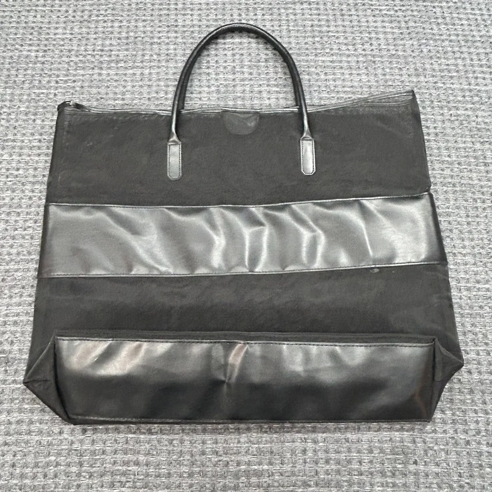 Burberry Fragrances Large Black Tote‎ Bag Shopper Travel Weekender Promotional